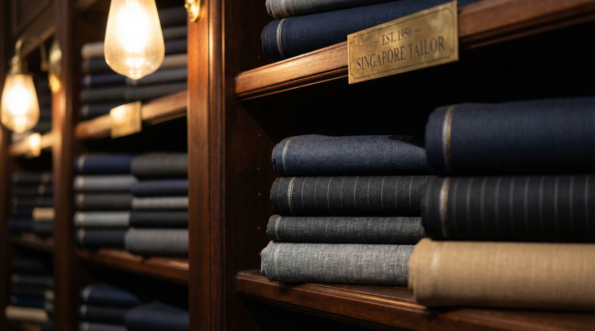 Premium suit fabrics at We Are Suitable Singapore