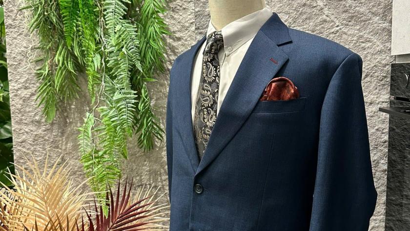 Bespoke navy suit by We Are Suitable Singapore