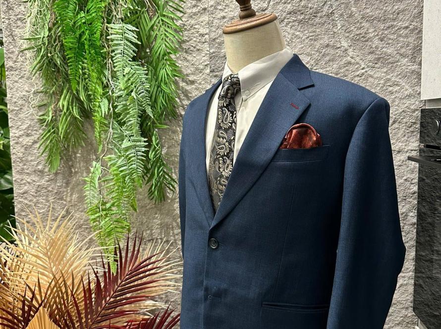 Bespoke navy suit by We Are Suitable Singapore
