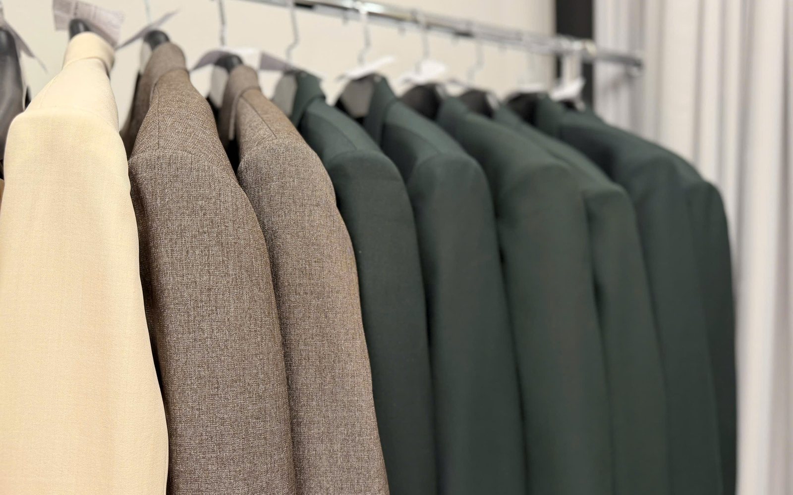 We Are Suitable showroom garment rack in Singapore